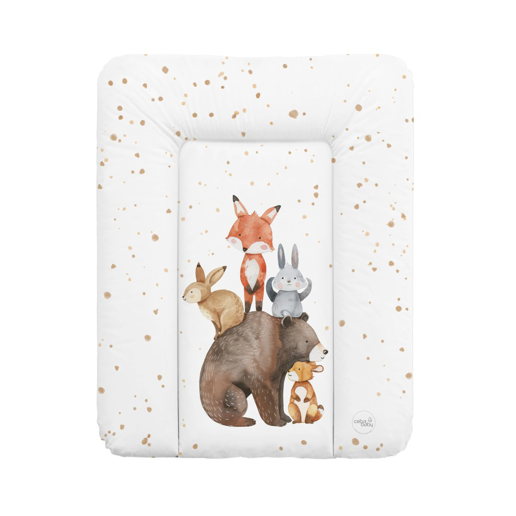 CEBA BABY Podložka prebaľovacia mäkká (50x70) Basic Forest Friends